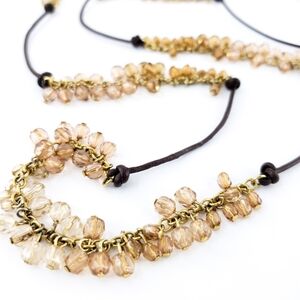 Boho Layer Necklace Brown Blush - Banana Republic